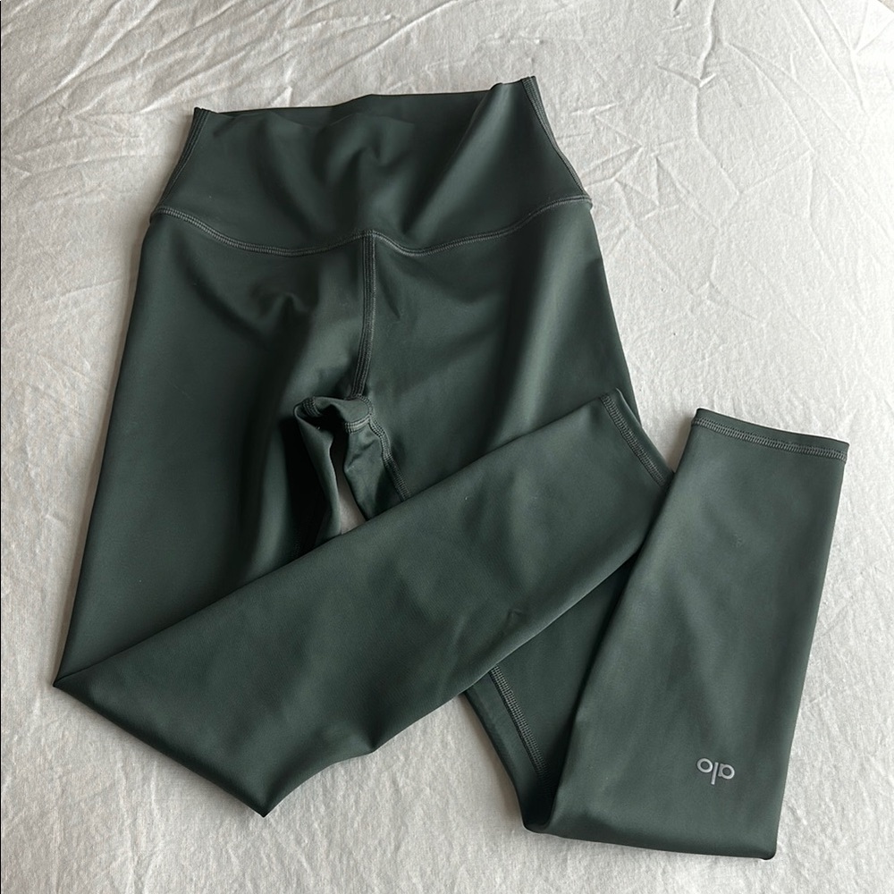 ALO Yoga 7/8 high-waist legging forest green